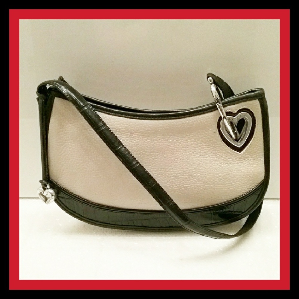 Genuine Brighton Sheila shoulder bag cream black